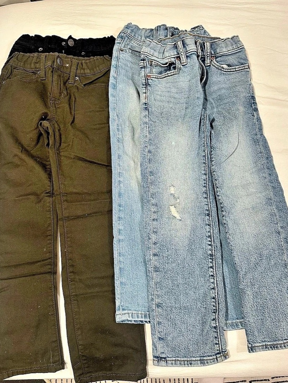 Old Navy Boys Slim "Built in Tough" Jeans 4-Piece Bundle Size 6